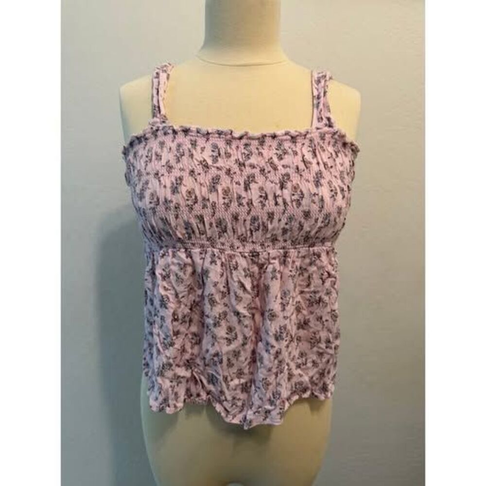 Sleeveless tie back blouse size large